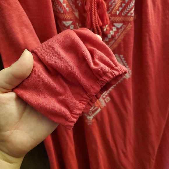 Faded Glory Tribal Top with Tie - Picture 13 of 16